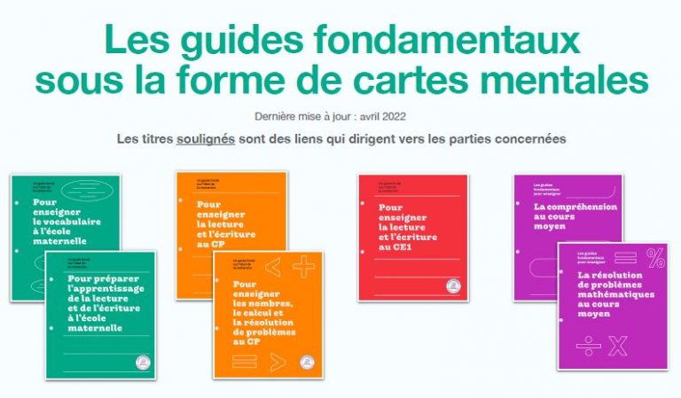 Une présentation pratique des guides Eduscol contenant des liens actifs